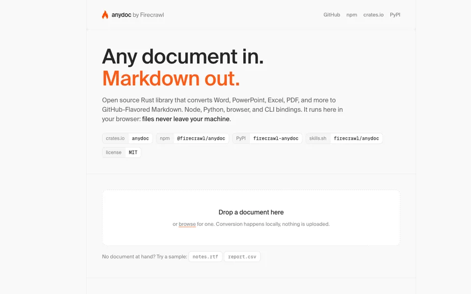 anydoc website preview
