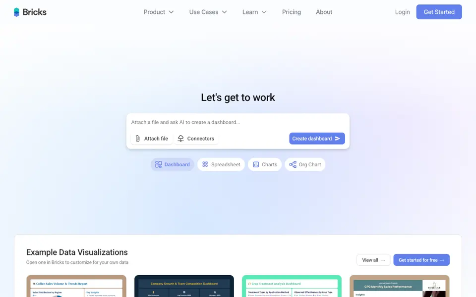Bricks website preview