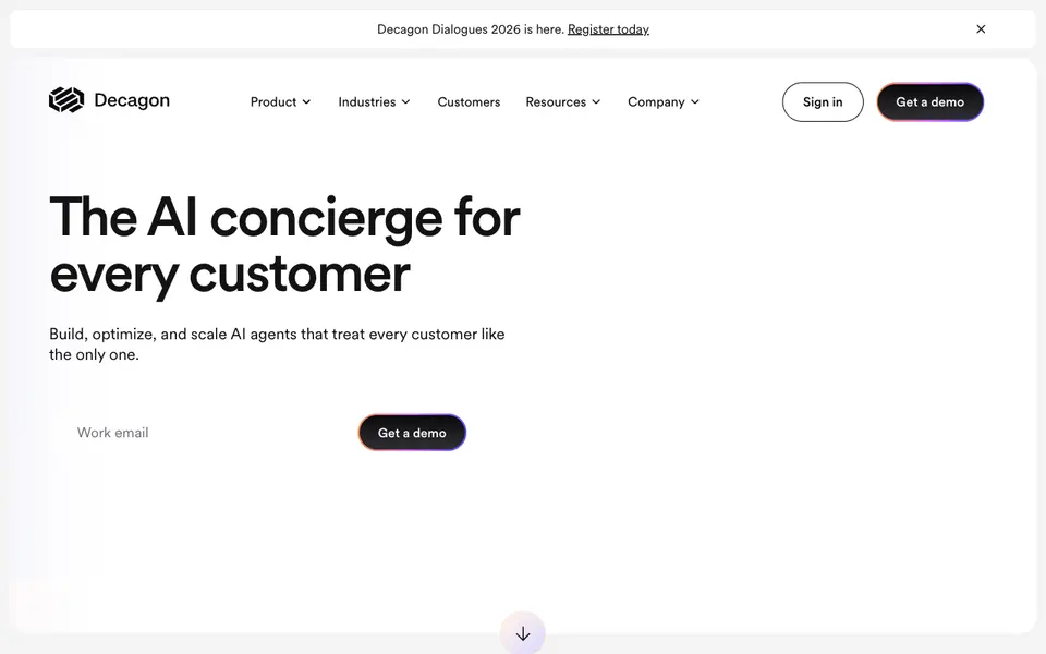 Decagon website preview