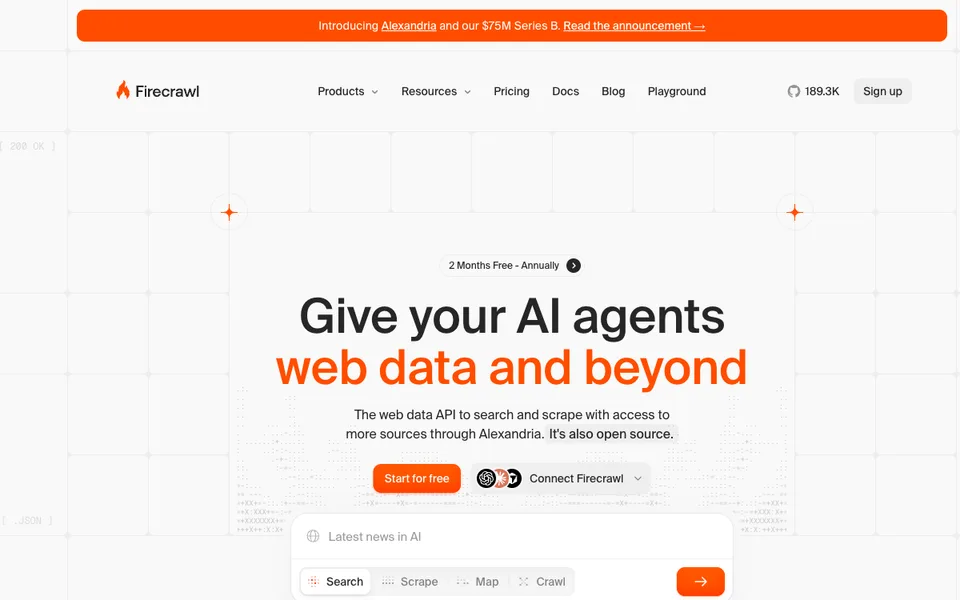 Firecrawl website preview