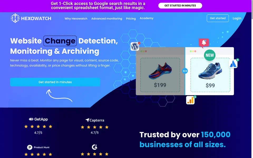 Hexowatch website preview